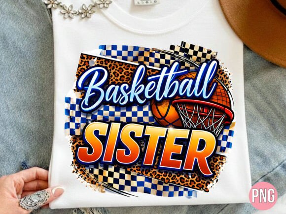 Basketball Sister Game Day Graphic PNG: Your MVP Design Asset