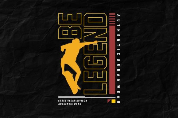 Be Legend: Urban Typography for Streetwear & Digital Design