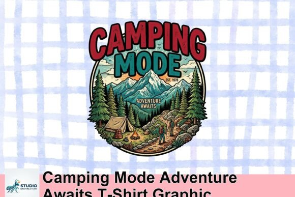 Camping Mode Adventure Awaits: A T-Shirt Graphic Deep Dive
