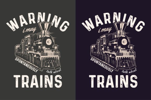Chugging into Creativity: The Train T-Shirt Design Vector Graphic