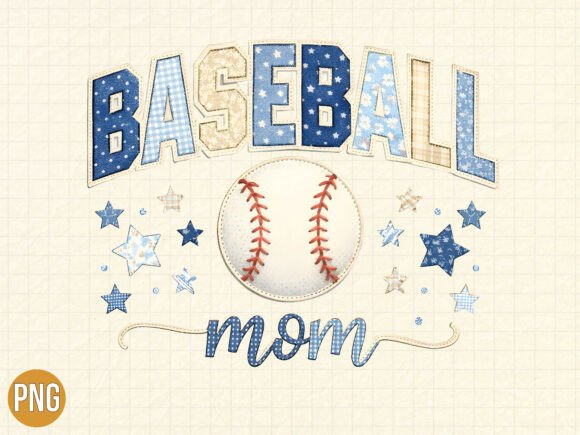 Cute Baseball Mom Shirt Graphic PNG for Your Projects