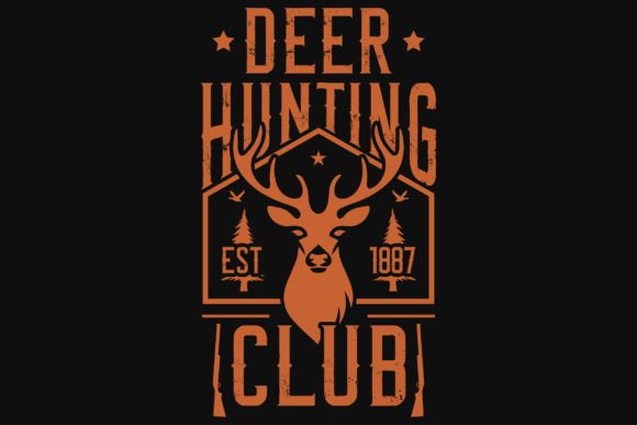 Deer Hunting Graphic Tshirt Design for Your Brand