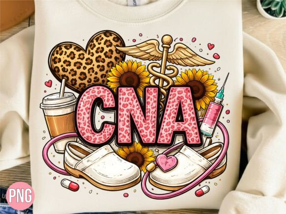 Designing with Heart: The Sunflower CNA Nursing Life Graphic