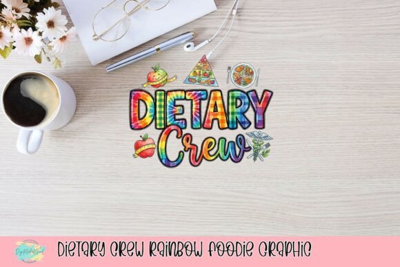 Dietary Crew Rainbow Foodie Graphic: A Fresh Take on Wellness Branding