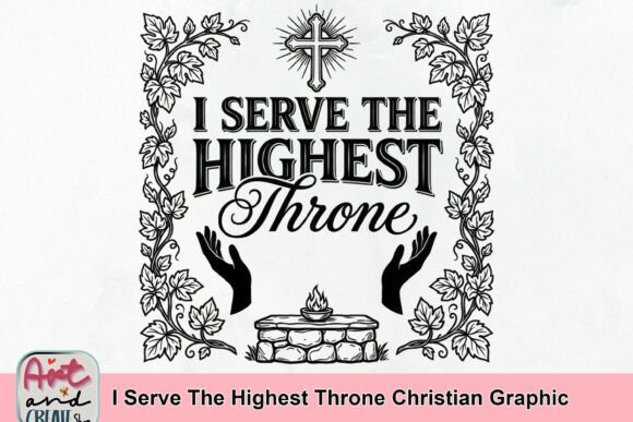 Explore the I Serve the Highest Throne Christian Graphic