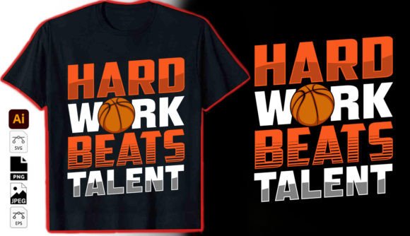 Hard Work Beats Talent Graphic Vector: A Designer's Tool for Impact