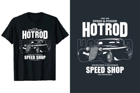 Hotrod Car Vector T-shirt Design Graphic: Fuel Your Creative Engine