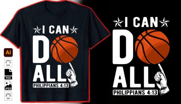I Can Do All Philippians 4 13 Graphic: Faith & Athleticism on Fabric