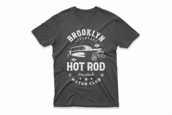 Rev Up Your Projects with Hotrod Car T-Shirt Design Graphic Prints