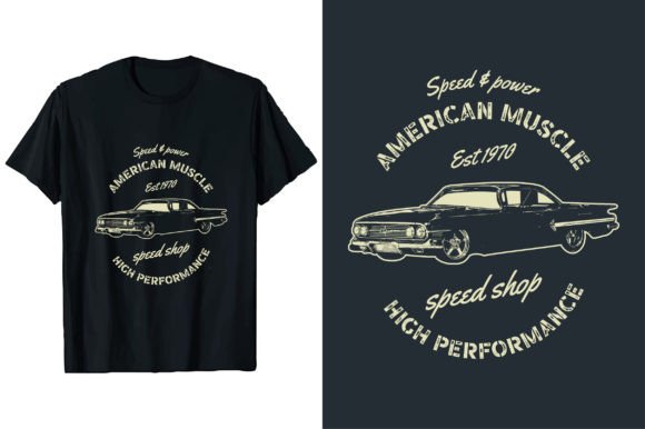 Timeless Style on Cotton: The Vintage Classic Car T-shirt Graphic
